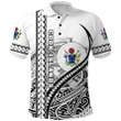 (Custom Personalised) Cook Islands Rugby Polo Shirt Simple - Custom Text and Number K13 | Lovenewzealand.co