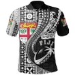 Fiji Tapa Polo Shirt Creativity Rugby TH5 | Lovenewzealand.co