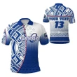 (Custom Personalised) Manu Samoa Rugby Polo Shirt Impressive Version - Custom Text and Number K13 | Lovenewzealand.co