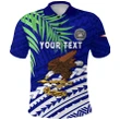 (Custom Personalised) American Samoa Rugby Polo Shirt Coconut Leaves Coconut - Talavalu K13 | Lovenewzealand.co