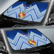 Mate Ma'a Tonga Rugby Auto Sun Shades Polynesian Creative Style - Blue K8 | Lovenewzealand.co