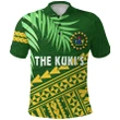 Cook Islands Rugby Polo Shirt Coconut Leaves - The Kuki's K13 | Lovenewzealand.co