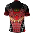 (Custom Personalised) Rewa Rugby Union Fiji Polo Shirt Tapa Vibes - Red K8 | Lovenewzealand.co