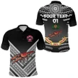 (Custom Personalised) Rewa Rugby Union Fiji Polo Shirt Creative Style - Black NO.1, Custom Text And Number K8 | Lovenewzealand.co