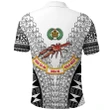 (Custom Personalised) Rewa Rugby Union Fiji Polo Shirt Tapa Vibes - White K8 | Lovenewzealand.co