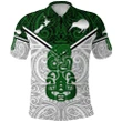 New Zealand Maori Rugby Polo Shirt Pride Version - White K8 | Lovenewzealand.co