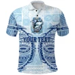 (Custom Personalised) Fiji Tavua Rugby Tapa Polo Shirt Polynesian - Blue K36 | Lovenewzealand.co
