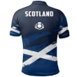 Scotland Rugby Polo Shirt Grunge Version TH5 | Lovenewzealand.co