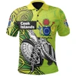 (Custom Personalised) Cook Islands Rugby Polo Shirt Turtle Style TH12 | Lovenewzealand.co
