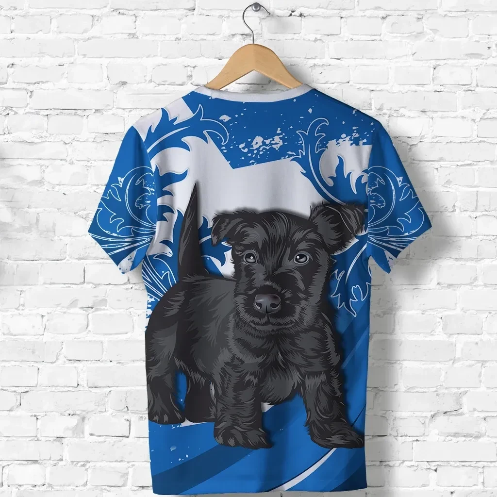 (Custom Personalised) Scotland Rugby T Shirt Cute Scottish Terrier K13 | Lovenewzealand.co