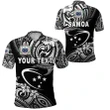 (Custom Personalised) Manu Samoa Rugby Polo Shirt Unique Vibes - Black K8 | Lovenewzealand.co