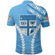 Fiji Rugby Polo Shirt Fresh Version Blue K13 | Lovenewzealand.co