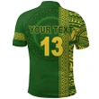 (Custom Personalised) Cook Islands Rugby Polo Shirt Notable - Custom Text and Number K13 | Lovenewzealand.co