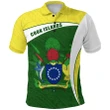 (Custom Personalised) Cook Islands Rugby Polo Shirt Fresh Lifestyle - Custom Text and Number K13 | Lovenewzealand.co