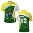 (Custom Personalised) Cook Islands Rugby Polo Shirt Fresh Lifestyle - Custom Text and Number K13 | Lovenewzealand.co