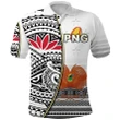 (Custom Personalised) Papua New Guinea Rugby Polo Shirt - PNG Impressive - Custom Text and Number K13 | Lovenewzealand.co
