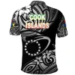 (Custom Personalised) Cook Islands Rugby Polo Shirt Unique Vibes - Black K8 | Lovenewzealand.co