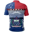 Samoa - Manu Samoa Polo Shirt Rugby Style TH5 | Lovenewzealand.co