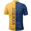 (Custom Personalised) Niue Rugby Polo Shirt Niue Hiapo Patterns No.3 TH4 | Lovenewzealand.co