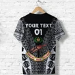 (Custom Personalised) Rewa Rugby Union Fiji T Shirt Tapa Vibes - Black, Custom Text And Number K8 | Lovenewzealand.co