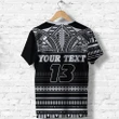 (Custom Personalised) Polynesian Rugby T Shirt With Love - Custom Text and Number K13 | Lovenewzealand.co