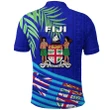 Fiji Polo Shirt Coconut Leaves Rugby Style K16 | Lovenewzealand.co