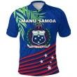 Samoa Polo Shirt Coconut Leaves Rugby Style K13 | Lovenewzealand.co