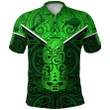 New Zealand Maori Rugby Polo Shirt Pride Version - Green K8 | Lovenewzealand.co