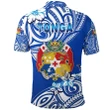 Mate Ma'a Tonga Rugby Polo Shirt Polynesian Unique Vibes - Blue K8 | Lovenewzealand.co