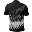 New Zealand Haka Rugby Polo Shirt - Best Silver Fern Black K4 | Lovenewzealand.co