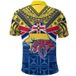 Niue Rugby Polo Shirt Polynesian Crab Map K13 | Lovenewzealand.co