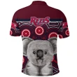 (Custom Personalised) Reds Rugby Australian Polo Shirt Lovely Indigenous Queensland K13 | Lovenewzealand.co