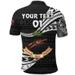 (Custom Personalised) Rewa Rugby Union Fiji Polo Shirt Unique Version - Black, Custom Text And Number K8 | Lovenewzealand.co