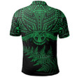 New Zealand Rugby Polo Shirt Warriors Forever - Silver Fern, Green TH6 | Lovenewzealand.co