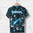 Sharks Rugby Indigenous T Shirt Minimalism Version TH6 | Lovenewzealand.co