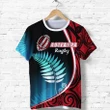 Aotearoa Rugby Black Maori T Shirt Kiwi and Silver Fern New Zealand K13 | Lovenewzealand.co