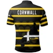 Cornwall Polo Shirt Rugby Simple Line Version TH5 | Lovenewzealand.co