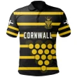 Cornwall Polo Shirt Rugby Simple Line Version TH5 | Lovenewzealand.co