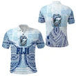 Fiji Tavua Rugby Tapa Polo Shirt Polynesian - Blue K36 | Lovenewzealand.co