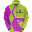 (Custom Personalised) Welsh Rugby Union - Celtic Warriors Zip Hoodie Unique Style - Lime Green | Lovenewzealand.co