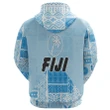 (Custom Personalised) Fiji Rugby Zip Hoodie Tapa Vibes K36| Lovenewzealand.co