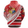 (Custom Personalised) Tonga Rugby Zip Hoodie Victorian Vibes K36| Lovenewzealand.co