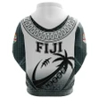 Fiji Zip Hoodie Rugby TH5| Lovenewzealand.co