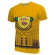 (Custom Text and Number)Niue Rugby T Shirt Yellow TH4 | Lovenewzealand.co