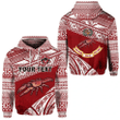 (Custom Personalised) Rewa Rugby Union Fiji Hoodie Special Version - Red | Lovenewzealand.co
