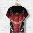 (Custom Personalised) Rewa Rugby Union Fiji T Shirt Tapa Vibes - Red K8 | Lovenewzealand.co