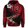 (Custom Personalised) Rewa Rugby Union Fiji Zip Hoodie Unique Vibes - Red, Custom Text And Number | Lovenewzealand.co