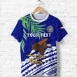 (Custom Personalised) American Samoa Rugby T Shirt Coconut Leaves - Talavalu K13 | Lovenewzealand.co