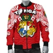 (Custom Personalised) Tonga Rugby Men's Bomber Jacket Royal Style | Lovenewzealand.co