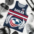 USA Rugby Men's Tank Top Eagles Simple Style - Full Navy K8 | Lovenewzealand.co